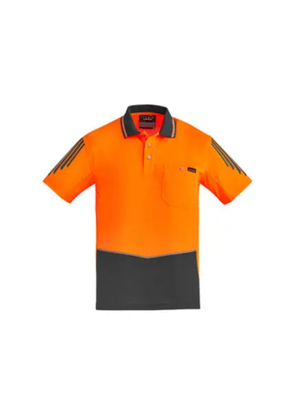 SYZMIK Men's Hi Vis Flux Polo ZH315 Metro Workwear.